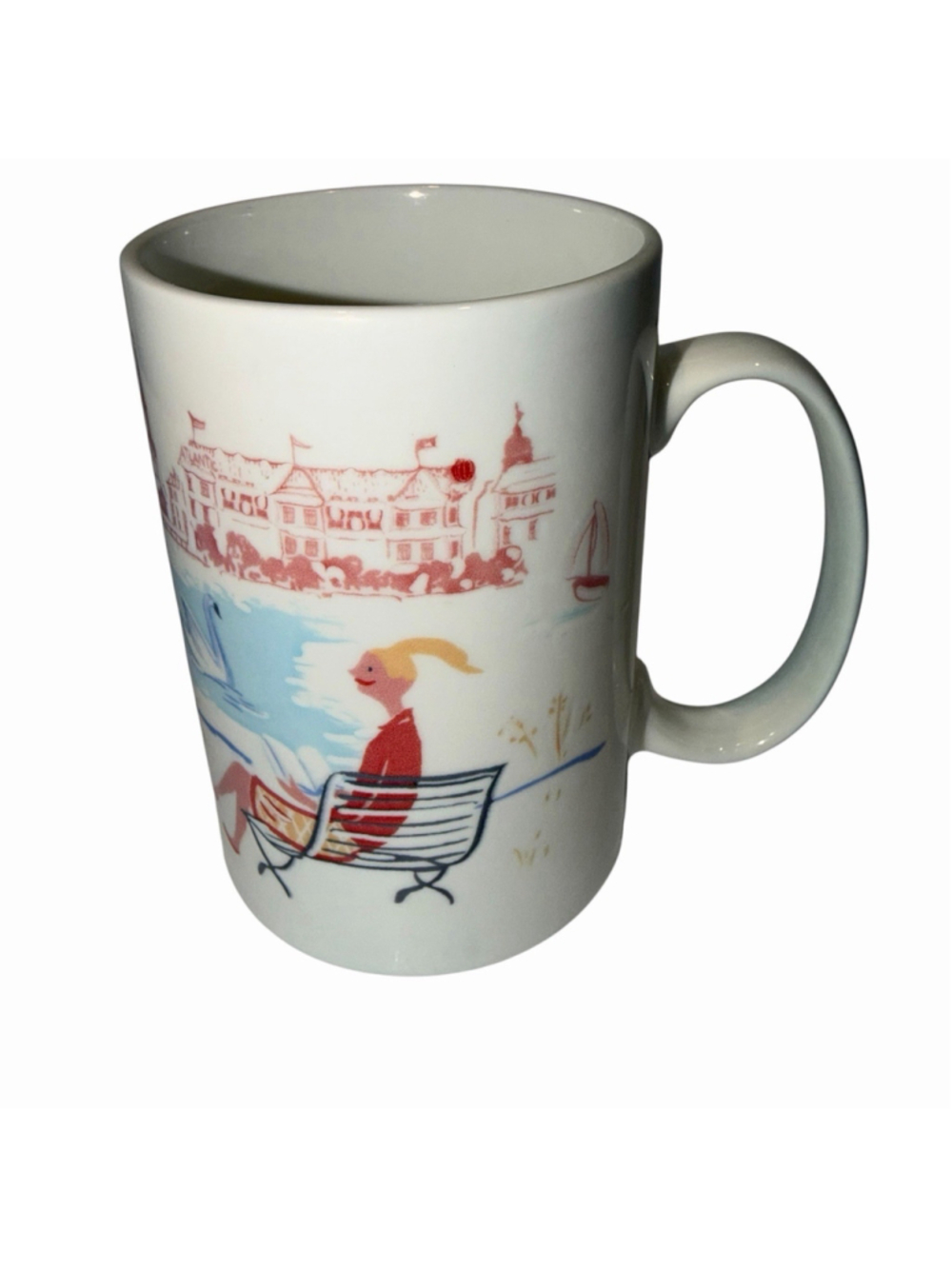 Budni Hamburg Germany Scenic Coffee Mug Travel Souvenir Harbor Ceramic Cup